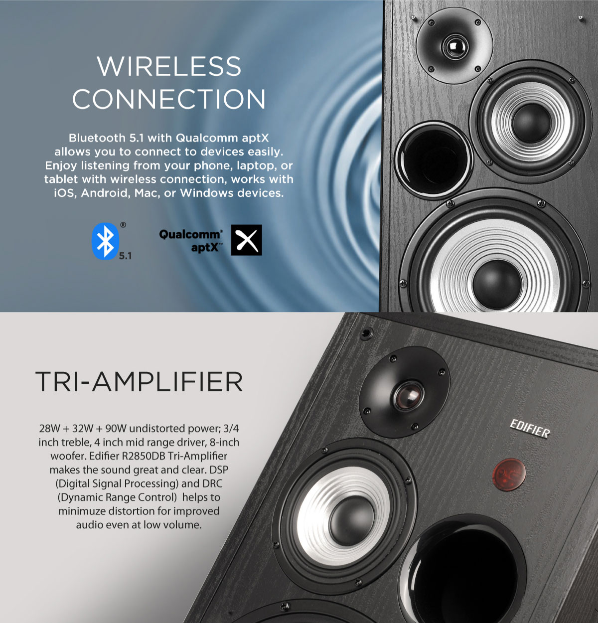 Edifier R2850DB Tri-amp Speaker