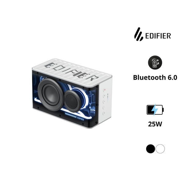 Loa Bluetooth Edifier QD25 – Âm Thanh Hi-Res, Công Suất 25W, Đèn LED Đẹp Mắt, Pin 15h