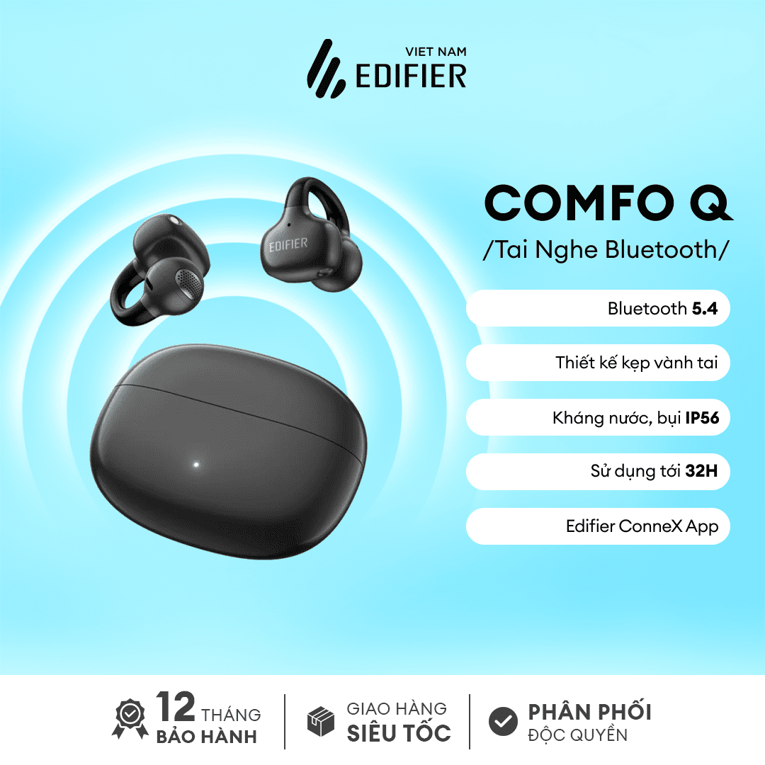 Tai Nghe Kẹp Vành Tai Edifier Comfo Q – Đen-like new