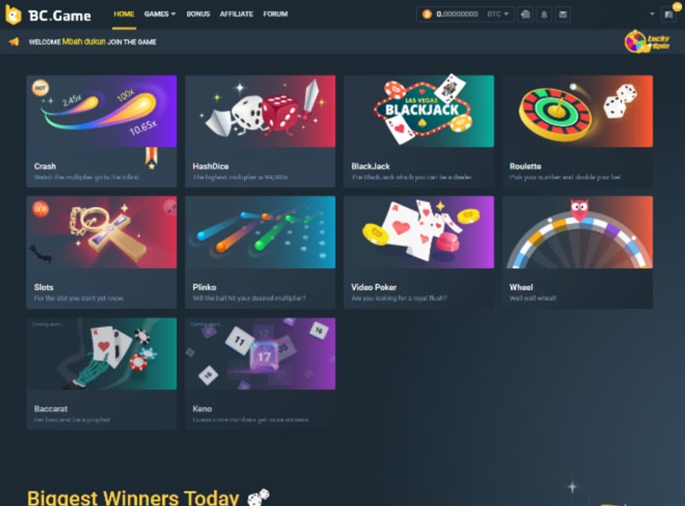 BC.Game Casino Review - Welcome Bonus 0