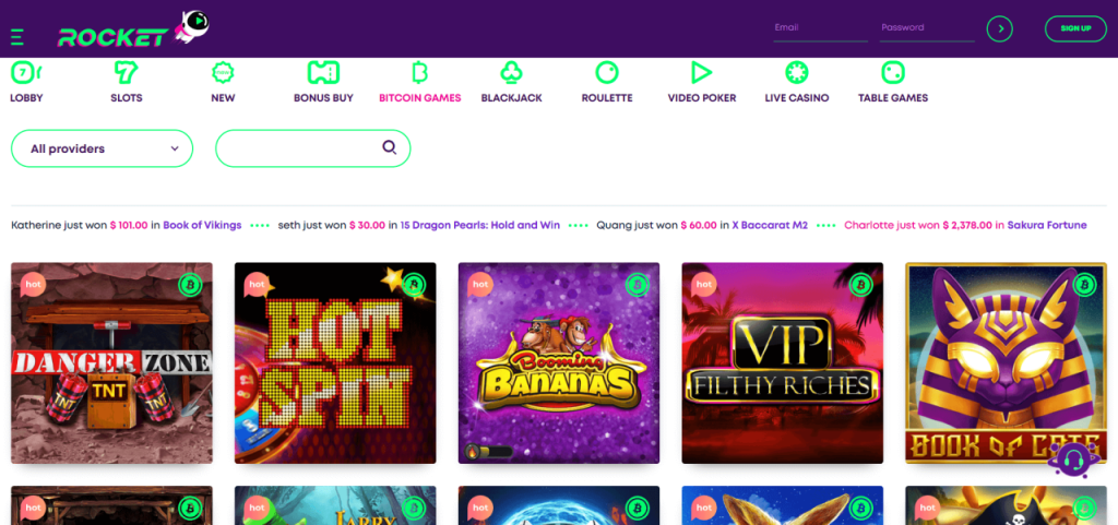 Casino Rocket Review 2025 » 100% up to €333 + 50 Free Spins 🎁