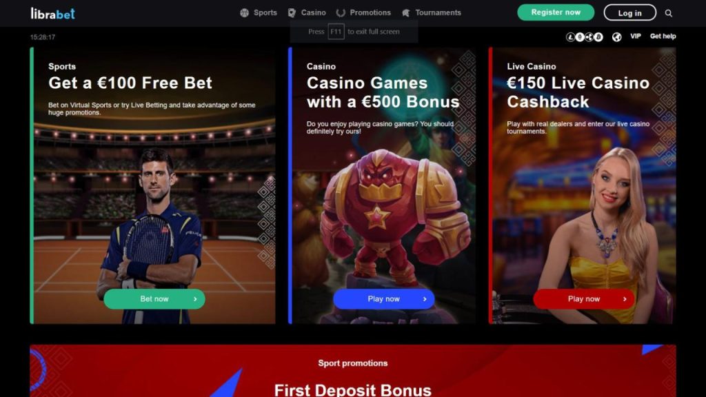 LibraBet Casino – great sportsbook and online casino - Minimum Deposit ...