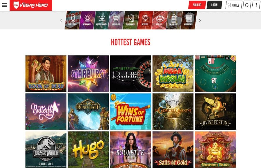 Vegas Hero Review – Closed for business - UK's Best Online Casinos- Top ...