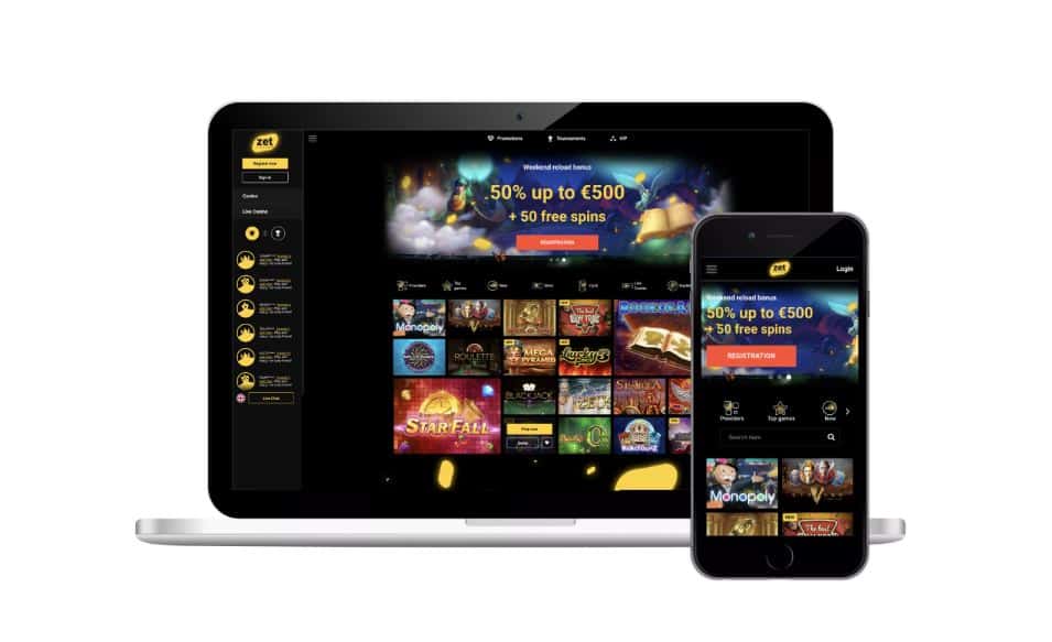 ZET Casino 100% Bonus bis zu 500€ + 200 FS | OCS.de