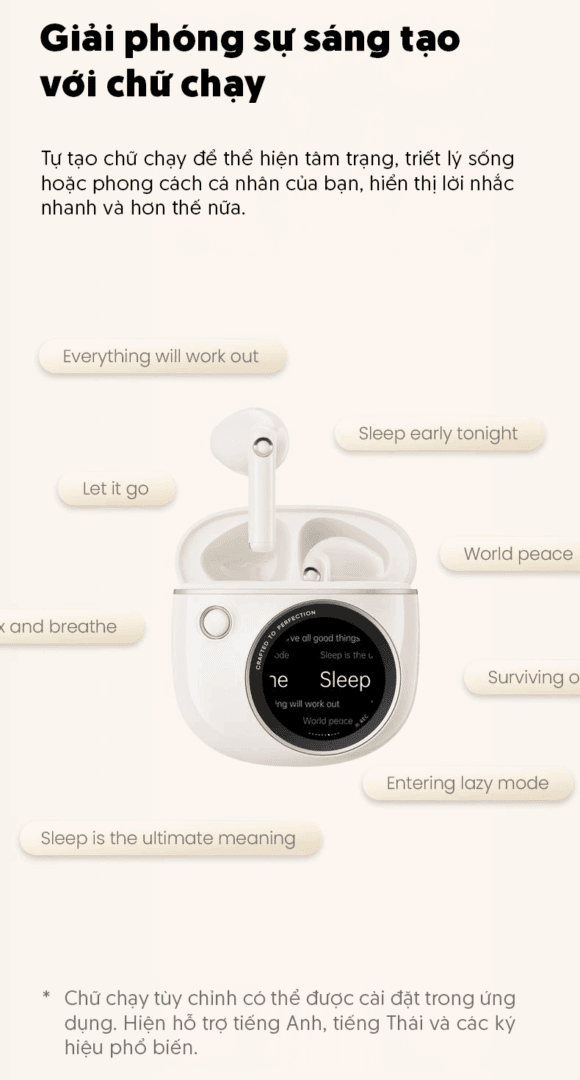 Tai nghe true wireless Edifier JoyBuds 18 Hộp Sạc Màn Hình Cảm Ứng — Hơn 10 Tính Năng Điều Khiển Ngay Trên Tay