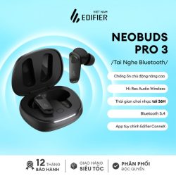 Edifier NeoBuds Pro 3 Tai Nghe True Wireless Khử Ồn ANC, Bluetooth 5.4, Pin 36 Giờ - Như Mới ( Đen )